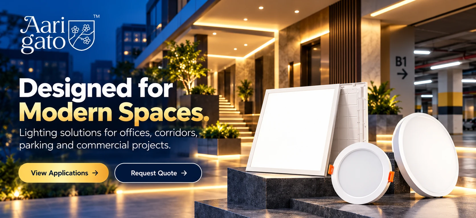 Arigato Life lighting campaign: Designed for modern spaces.