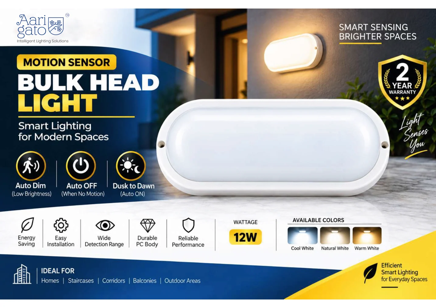 Original Arigato product catalogue: Motion Sensor Bulkhead