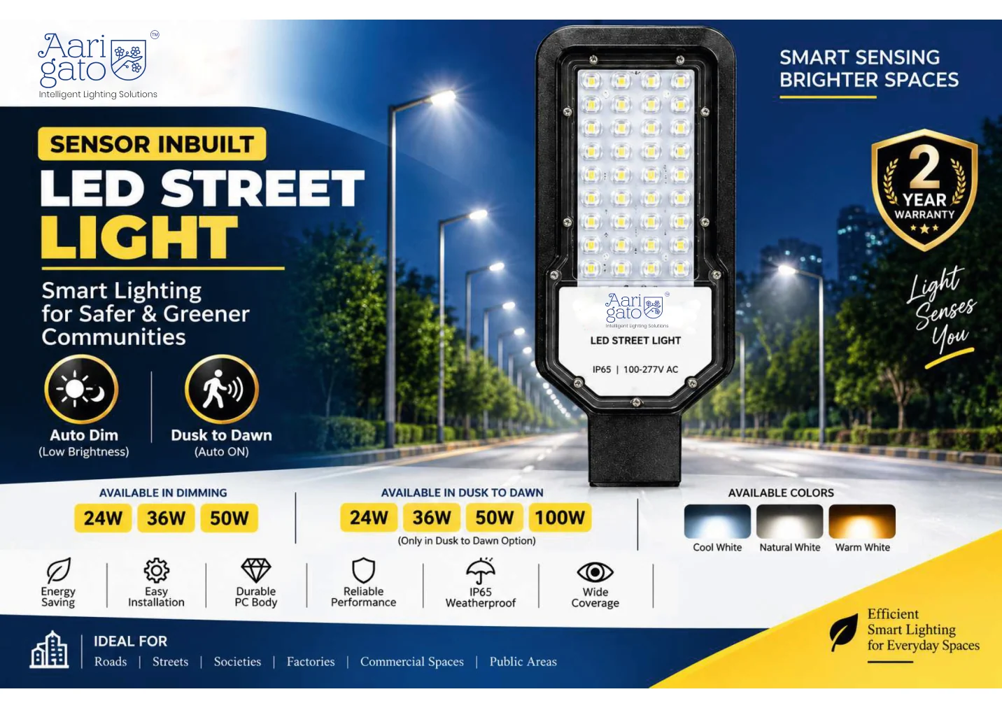 Original Arigato product catalogue: Sensor LED Street Light